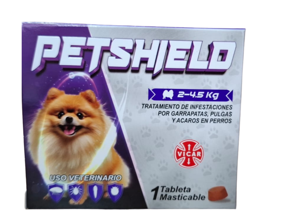 PETSHIELD 112.5 MG (2-4,5) KG * 1 TAB